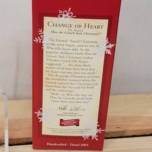 Hallmark Keepsake Ornament Dr. Seuss's Change Of Heart - NEW - Picture 8 of 9